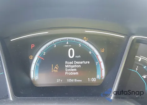 2018 Honda Civic Touring z USA, uszkodzony, nr VIN JHMFC1F95JX017753